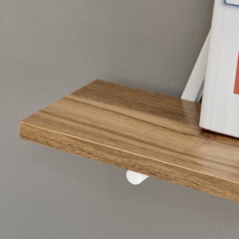 Danya B. Contemporary Decorative Triangle Accent Wall Shelf Set of 2 - Reversible Configuration