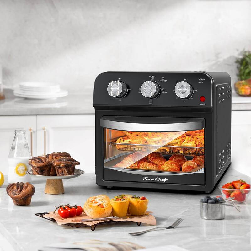12.5 Quart Air Fryer Convection Toaster Oven, 1500W, 4 Cooking Modes, 7-in-1 Multifunction