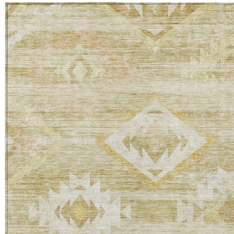 HomeRoots Southwestern Transitional Rectangle Outdoor Rug