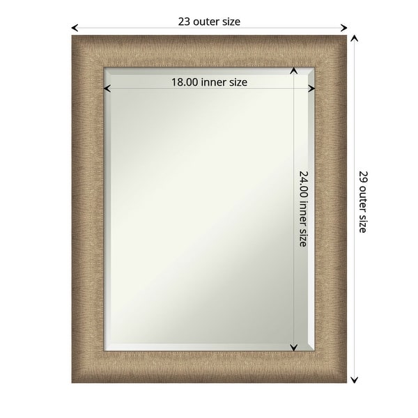 dimension image slide 0 of 18, Beveled Bathroom Wall Mirror - Elegant Frame
