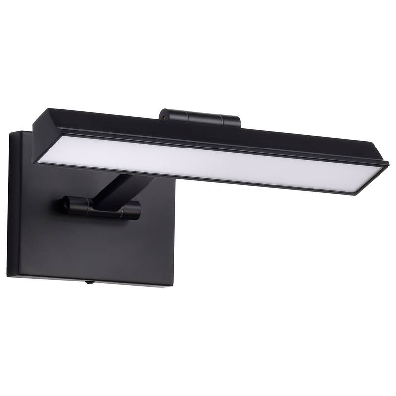 Hazel 1 Foot LED Picture Light 3 CCT Selectable Black Finish Acrylic Lens
