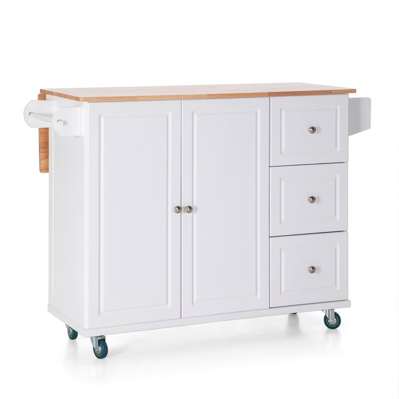 MAISON ARTS Rolling Kitchen Island Cart on Wheels