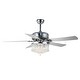 preview thumbnail 9 of 61, Bella Depot 52" Modern Reversible Crystal Ceiling Fan with Remote Control and Light Kit