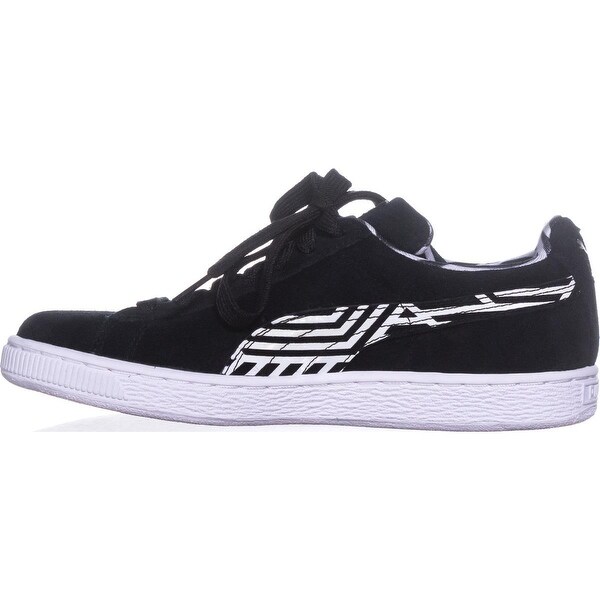 white puma shoes with black stripe