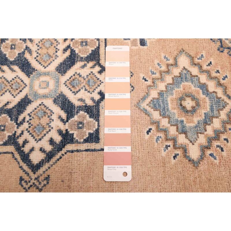 ECARPETGALLERY Hand-knotted Finest Ghazni Light Copper Wool Rug - 6'1 x 9'6