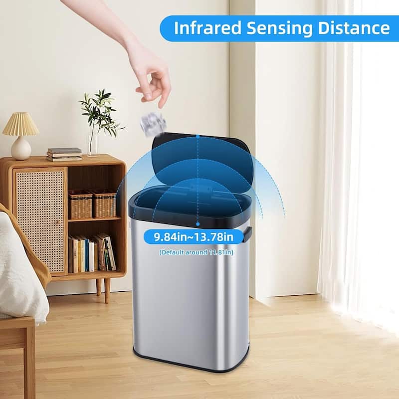 13 Gallon Automatic Trash Can