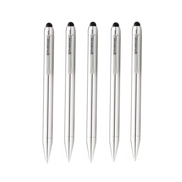 Cross FranklinCovey Newbury Ballpoint Pen and Stylus (Chrome, 5-Pack) - 4.82". Opens flyout.