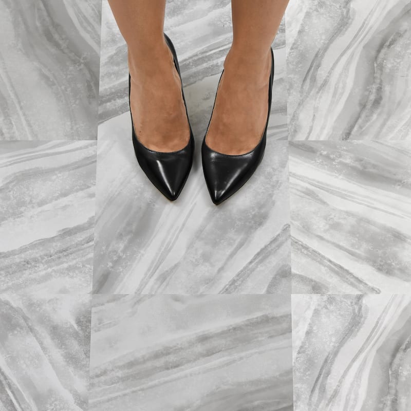 FloorPops Polished Peel & Stick Floor Tiles
