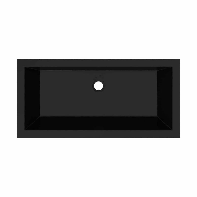 Arcata NativeStone drop-in Rectangular Bathroom Sink