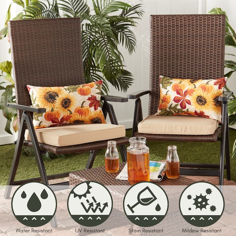Marisol Sunflower Outdoor Accent Pillow (Set of 2)
