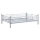 preview thumbnail 9 of 7, Gray Industrial Charm Full Metal Triple Bed with Built-in Ladder