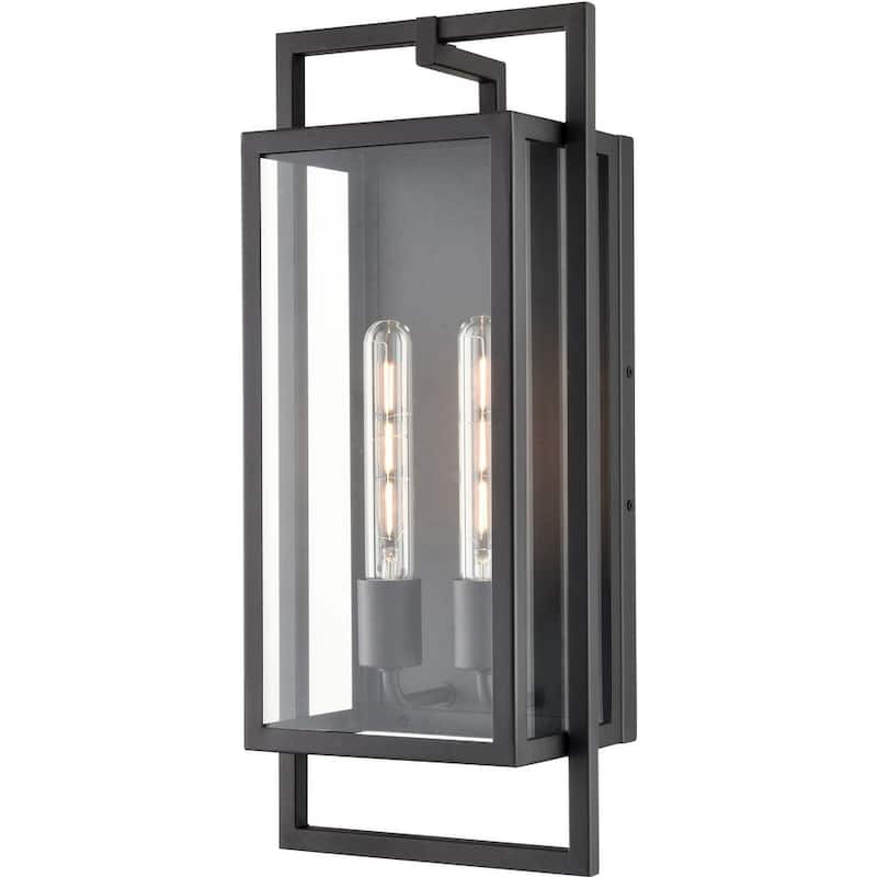 Millennium Lighting 270102 Agatha 2 Light 20" Tall Outdoor Wall Sconce - Textured Black