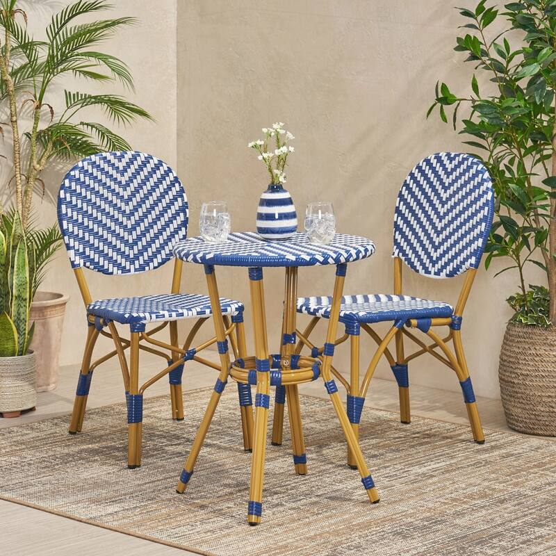 Outdoor Aluminum Bistro Set with Sophisticated Design