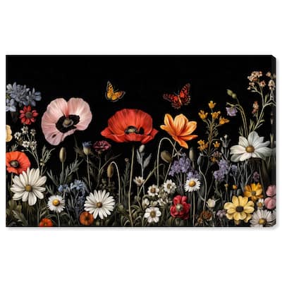 Wildflower Panorama Canvas by Art Remedy, Gallery Wrapped