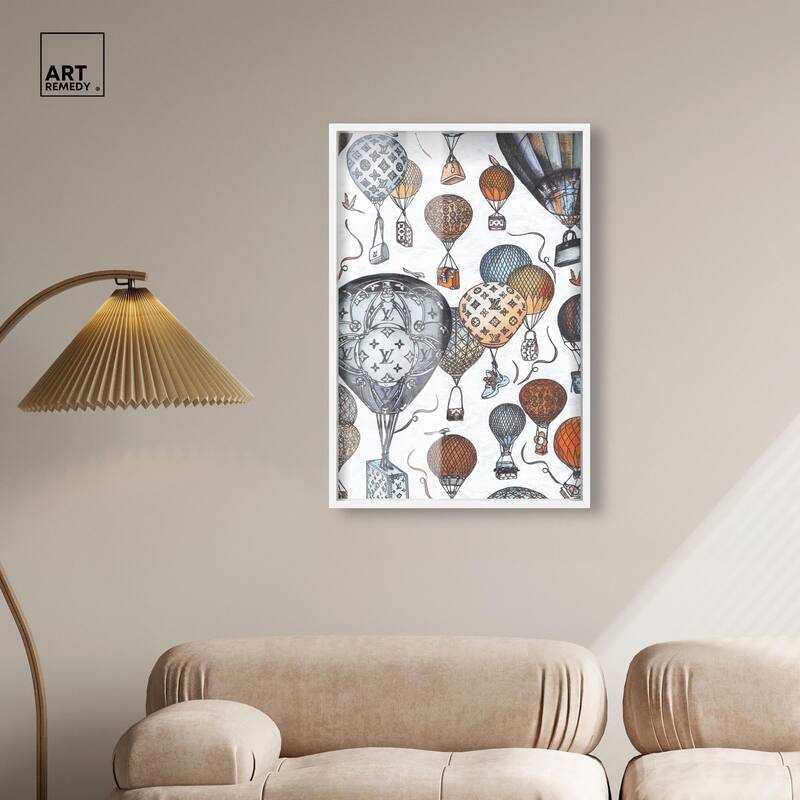 Doll Memories - Fashion Balloons Shadowbox by Art Remedy