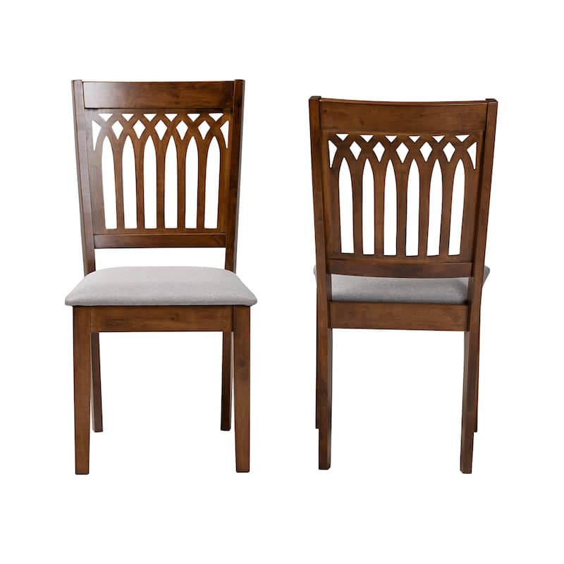 Genesis Modern Wood 2-Piece Dining Chair Set