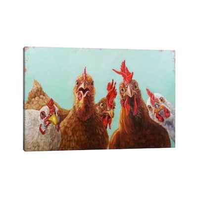 iCanvas "Chicken For Dinner" by Lucia Heffernan Canvas Print