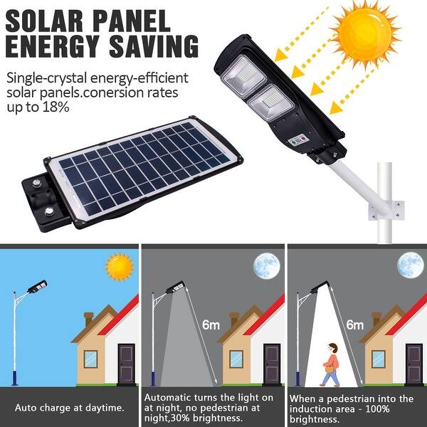Shop 60w Solar Sensor Outdoor Light With Light Control And Radar Sensor Overstock 31168195