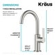 preview thumbnail 100 of 124, Kraus Oletto Single Handle 1-Hole Kitchen Bar Faucet