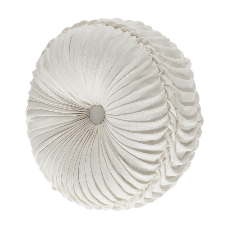 J. Queen New York Lauralynn Tufted Round Decorative Throw Pillow