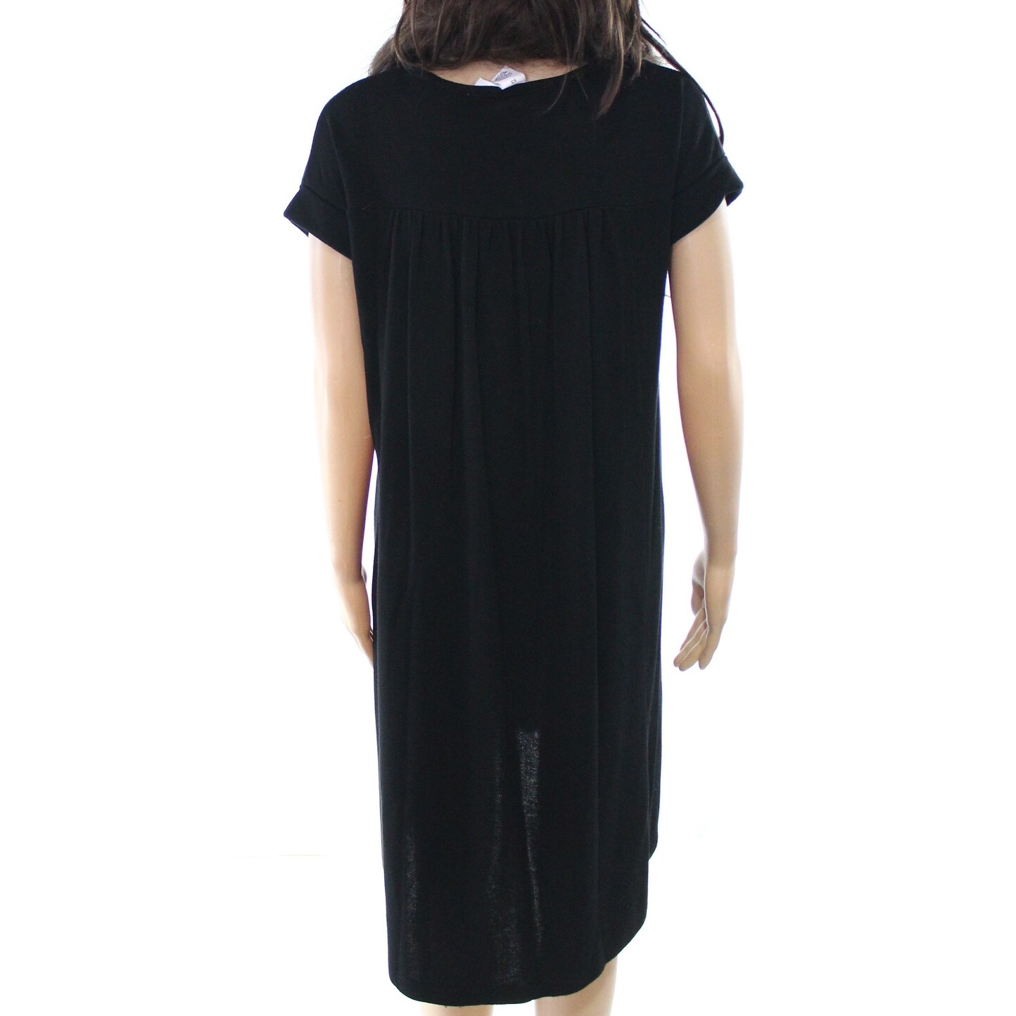 scoop neck shift dress