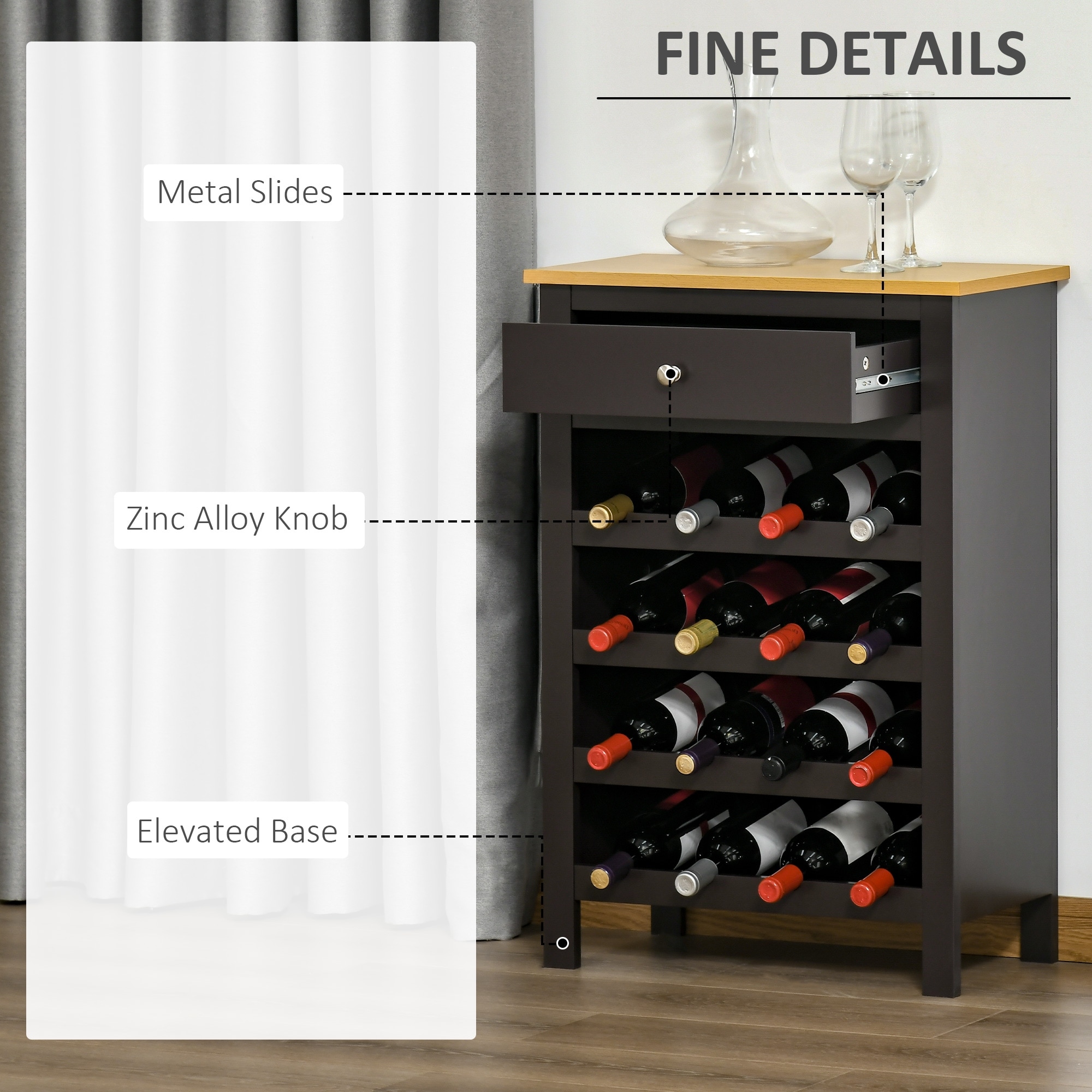 Homcom wine rack store
