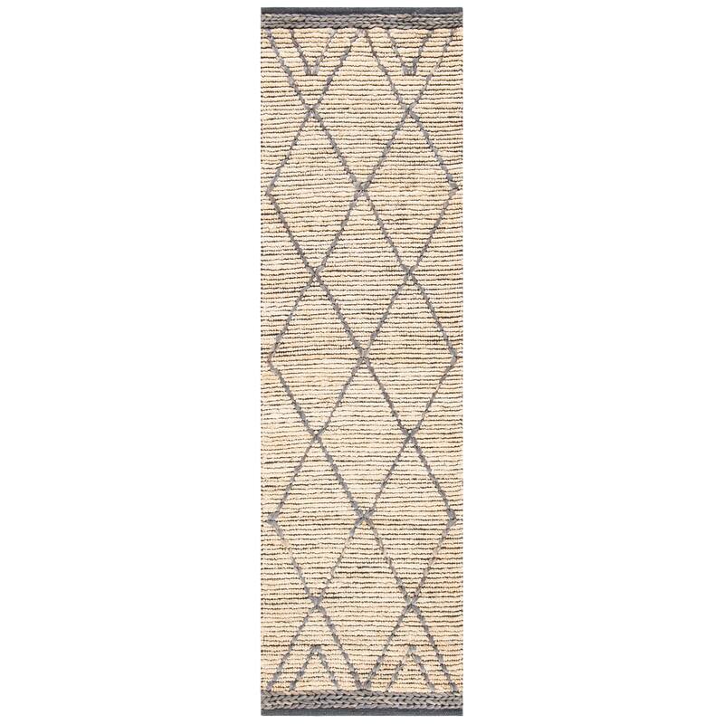 SAFAVIEH Handmade Natural Fiber Silve Trellis Jute Rug