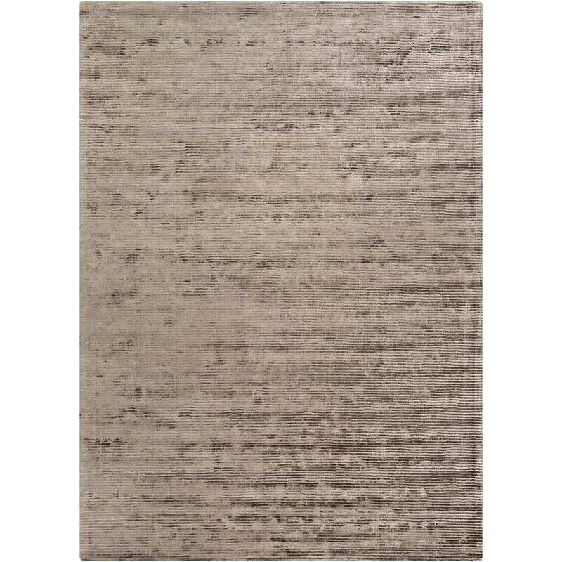 Elle Handmade Striped Solid Viscose Area Rug