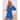 Women's Zip Up Robes 3/4 Sleeves Waffle Bathrobe Sleepwear with Pockets
