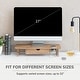 preview thumbnail 15 of 35, Jani Wood Monitor Stand Riser Desk - Ergonomic Design Stand, Desktop Organizer Table for Home, Office Workspace, Gaming Desk