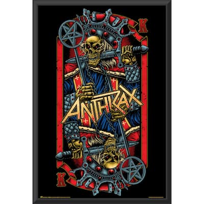 Anthrax - Playing Card  Framed Art Poster - 24 x 36 Inch