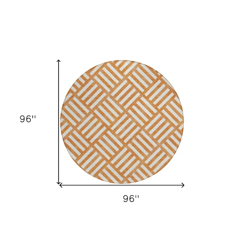 HomeRoots Geometric Transitional Rectangle Outdoor Rug