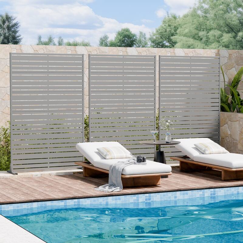 Outdoor Privacy Screen Metal Privacy Screen Panel Free Standing