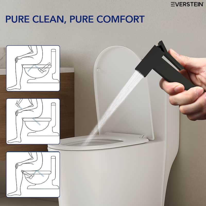 Multi-Function Handheld Bidet Sprayer with Temperature Control, Bidet Attachment for Toilet - N/A
