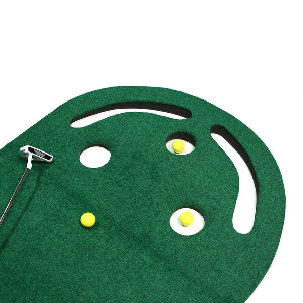 intech 3 hole portable golf putting mat