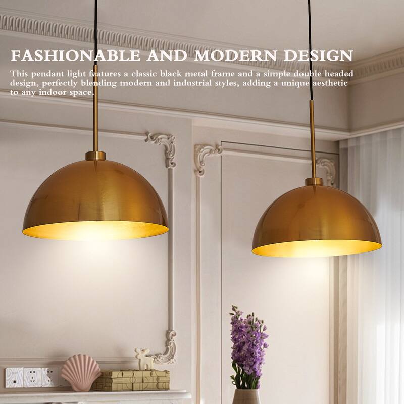 41" Industrial Double Pendant Light
