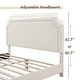 preview thumbnail 14 of 58, Furniture of America Gail Modern White Boucle Adjustable Queen-Size Platform Bed