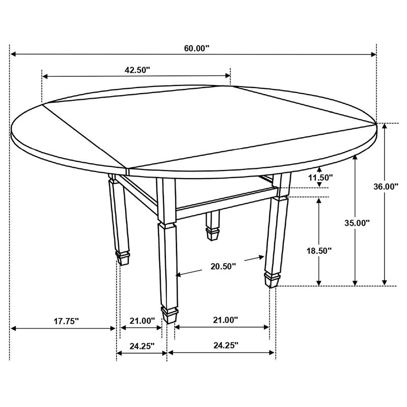 Sarasota Rustic Cream Drop Leaf Counter Dining Set