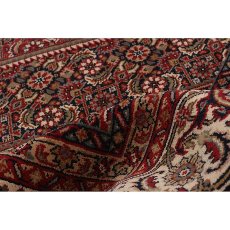 ECARPETGALLERY Hand-knotted Bijar Red Wool Rug - 6'9 x 9'10