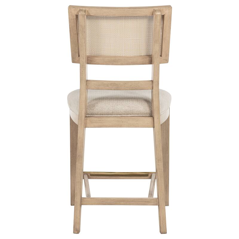 Kailani Rattan Cane Counter Side Chair Beige Oak (Set of 2) - 19.5" x 22.25" x 42"