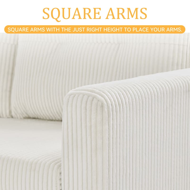 Modern Pull Out Sectional Sofa Bed Couch with Storage Chaise for Living Room