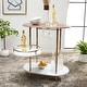 preview thumbnail 44 of 55, SAFAVIEH Iva 17.7-Inch Swivel 3-Tier Metal Bar Cart - 29.53" W x 17.72" L x 32.76" H