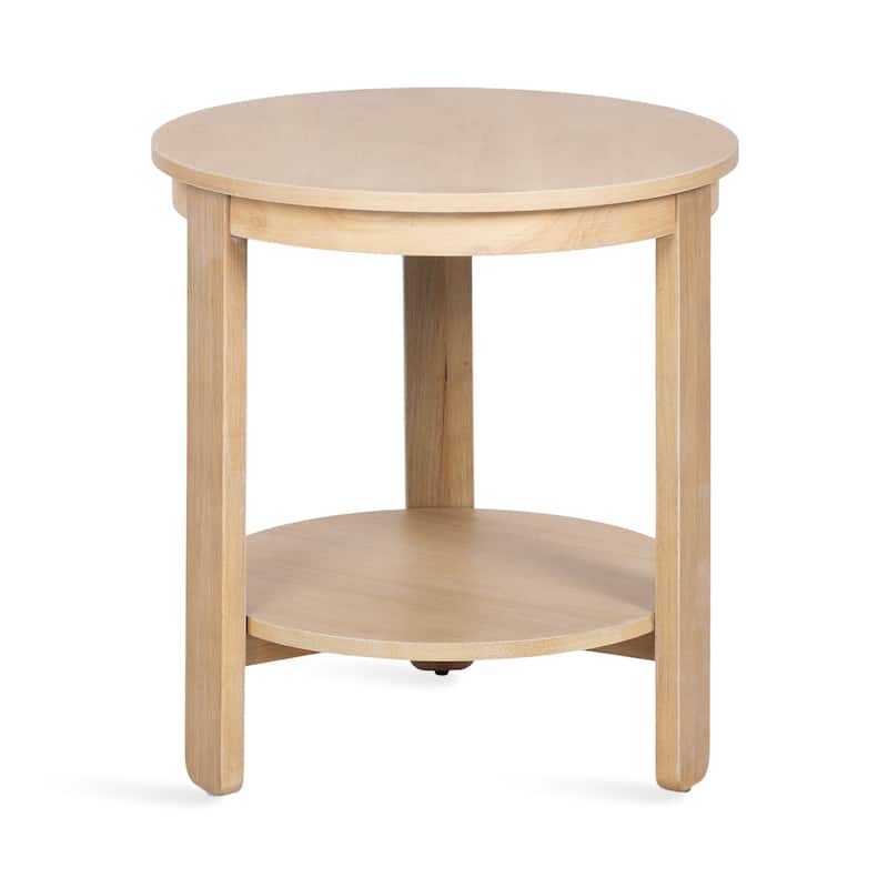 Kate and Laurel Foxford Round Wood Side Table