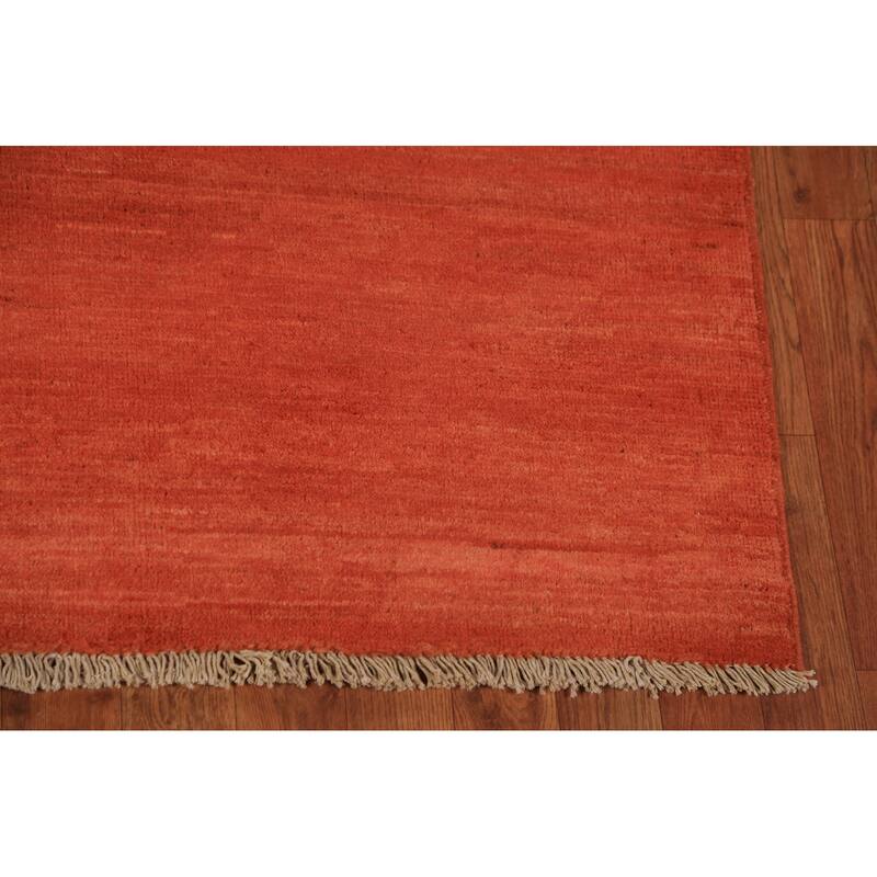 Gabbeh Modern Oriental Rug Hand-Knotted Wool Carpet - 5'3" x 6'5"