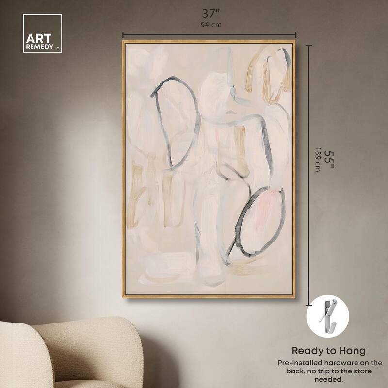 Faded Outlines II Canvas by Art Remedy