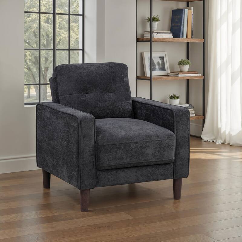 Bowen II Fabric Upholstered Track Arm Accent Chair - 32" x 32.75" x 34.25"