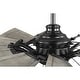 preview thumbnail 11 of 16, Springer II Collection 60-in Twelve-Blade Matte Black Modern Farmhouse Windmill Ceiling Fan - 60 in x 60 in x 16.26 in