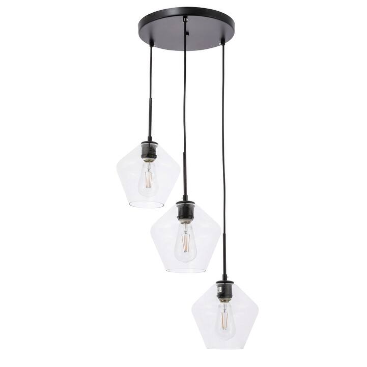 Gerald 3-Light Glass Pendant