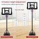 preview thumbnail 3 of 8, Goplus Portable Basketball Hoop 7.5-10FT Adjustable Basketball Goal - See Details