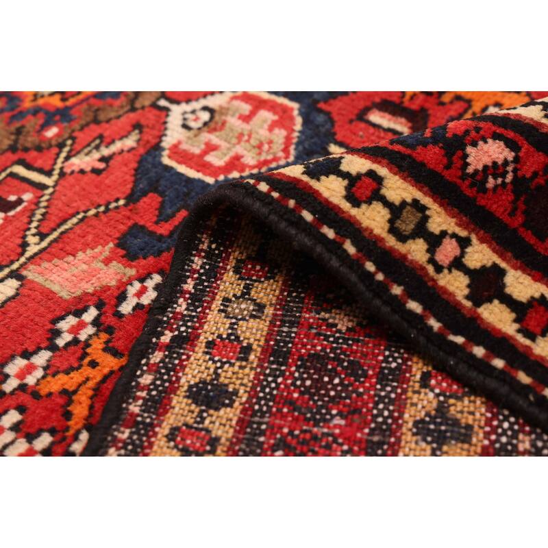 ECARPETGALLERY Hand-knotted Anadol Red Wool Rug - 3'5 x 9'7